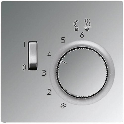 Лицевая панель Jung LS990 metal для терморегулятора хром фото Лицевая панель Jung LS990 metal для терморегулятора хром картинка